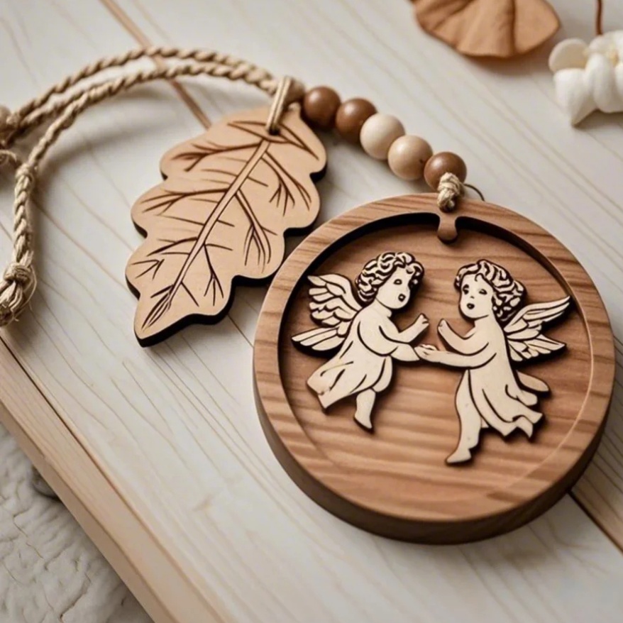 🎁Wooden Memorial Ornaments - Cherish Precious Memories!✨