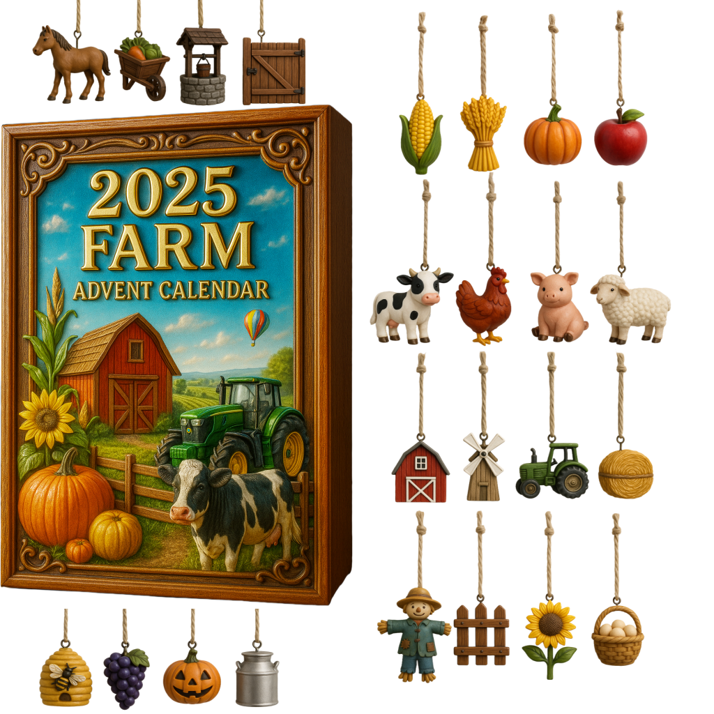American Farm Themed Advent Calendar 2025
