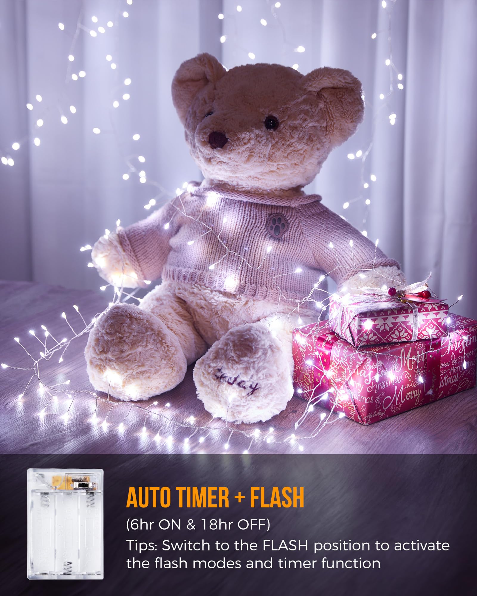 🔥Last Day 50% OFF🔥10Ft LED Copper Wire Fairy String Lights🎄