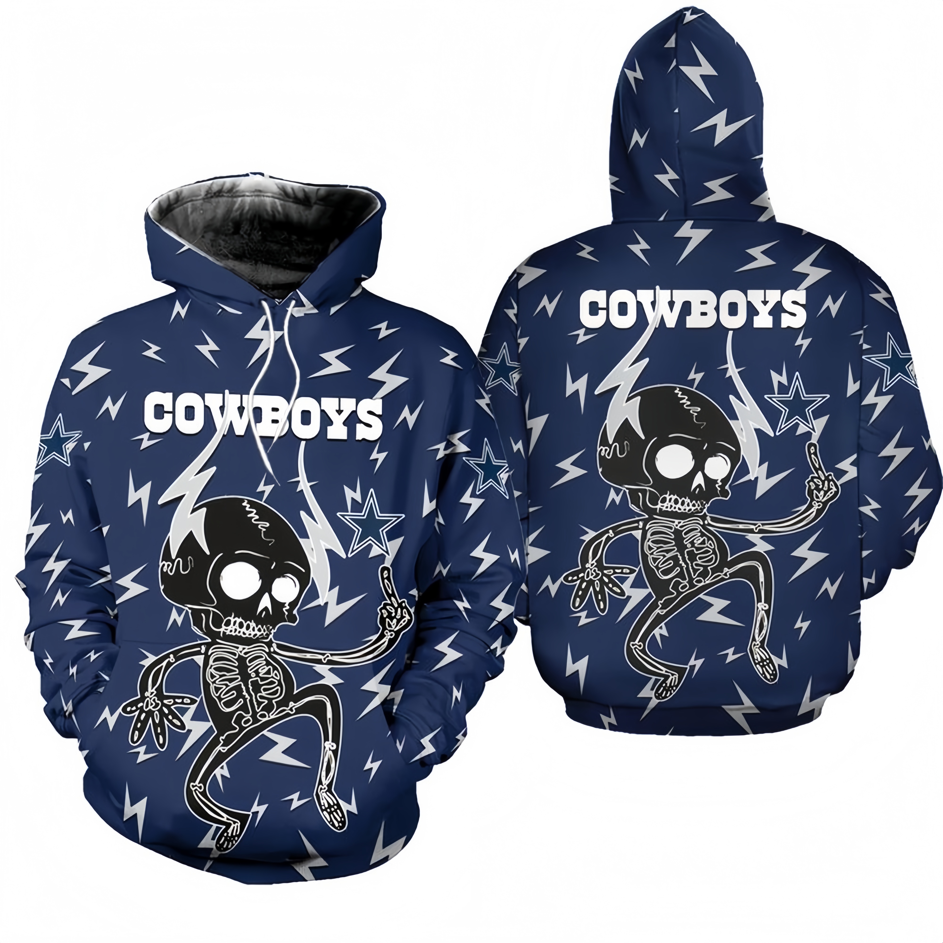 DALLAS COWBOYS 3D ELECTRIC SHOCK CUTE SKELETON