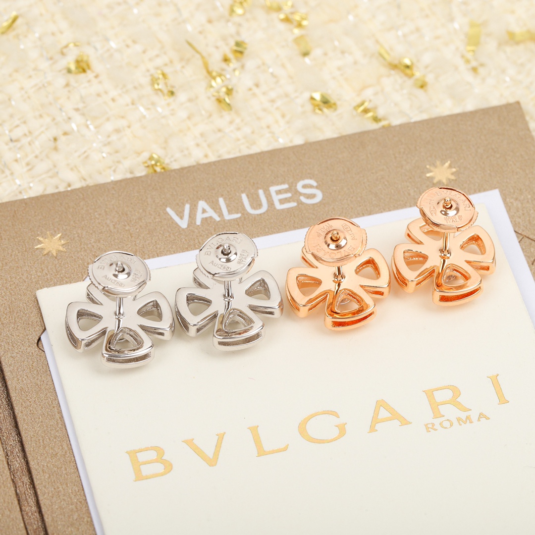 Bulgari Petal Polished Earrings