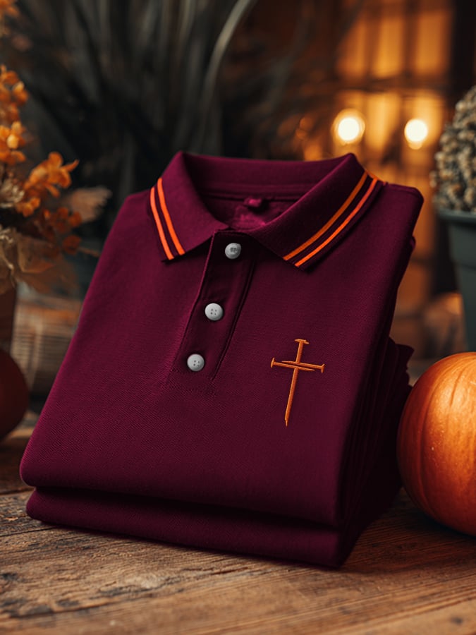 Men's Casual Autumn Faith Polo