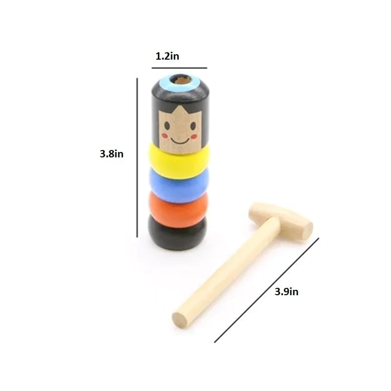 (🔥Last Day Promotion-SAVE 50% OFF)Unbreakable Wooden Man Magic Toy-BUY 2 GET 1 FREE!