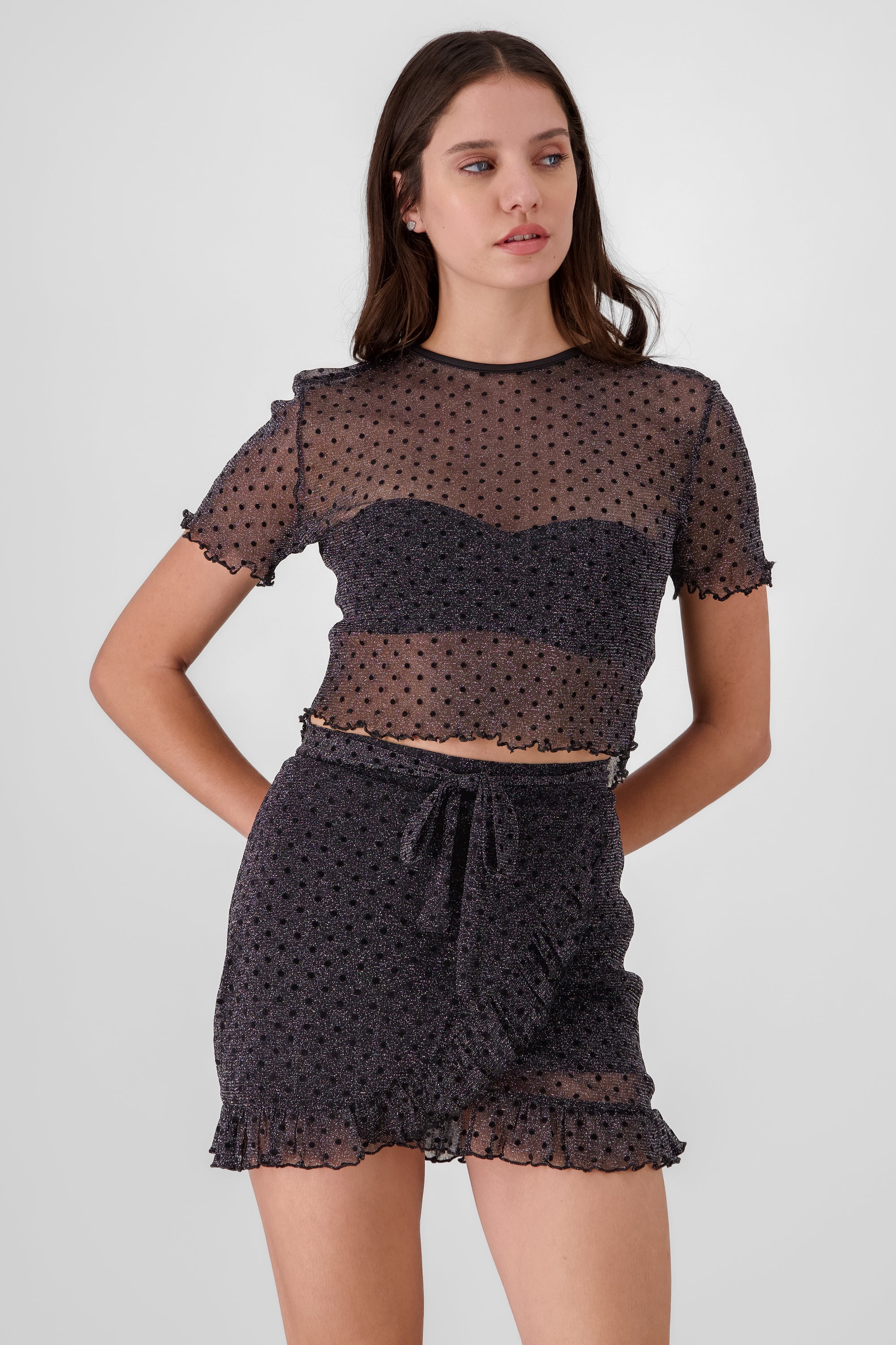 Short Sleeve Mesh Top