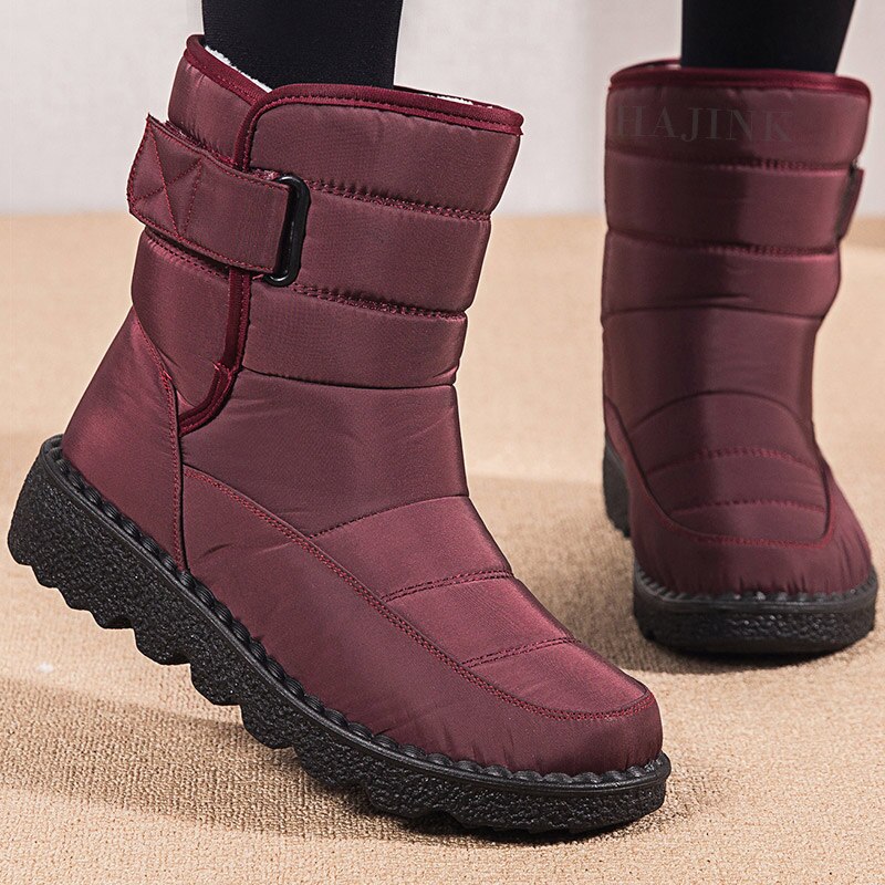 Casual Watarproof Platform Heels Botas Mujer