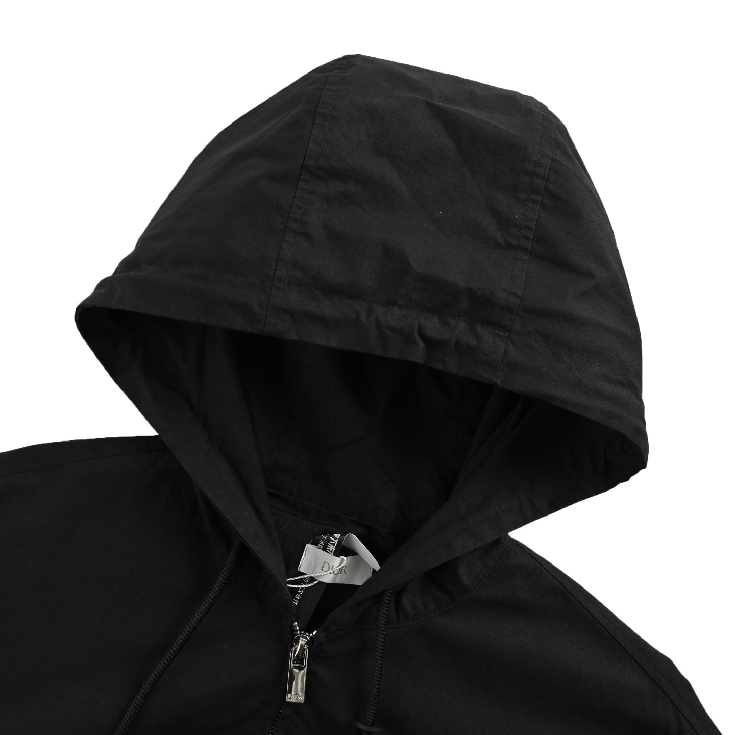 Dior 24Fw lettering print hooded trench coat