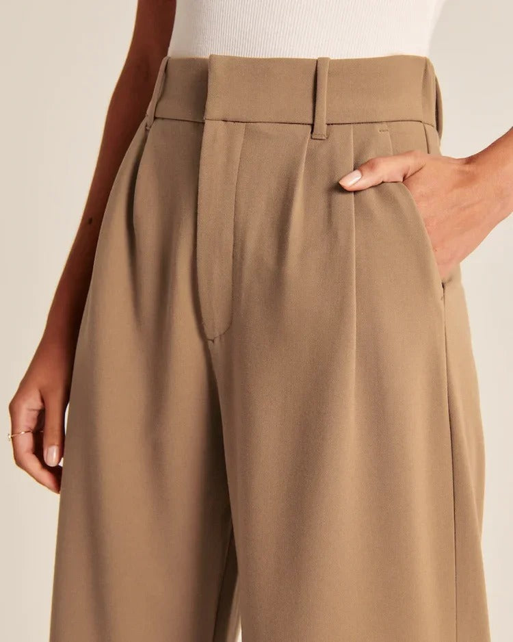 🎄Christmas Special Sale-[SAVE 50% OFF]--Wide-Leg Tailored Pants--BUY 2 GET 15% OFF & FREE SHIPPING