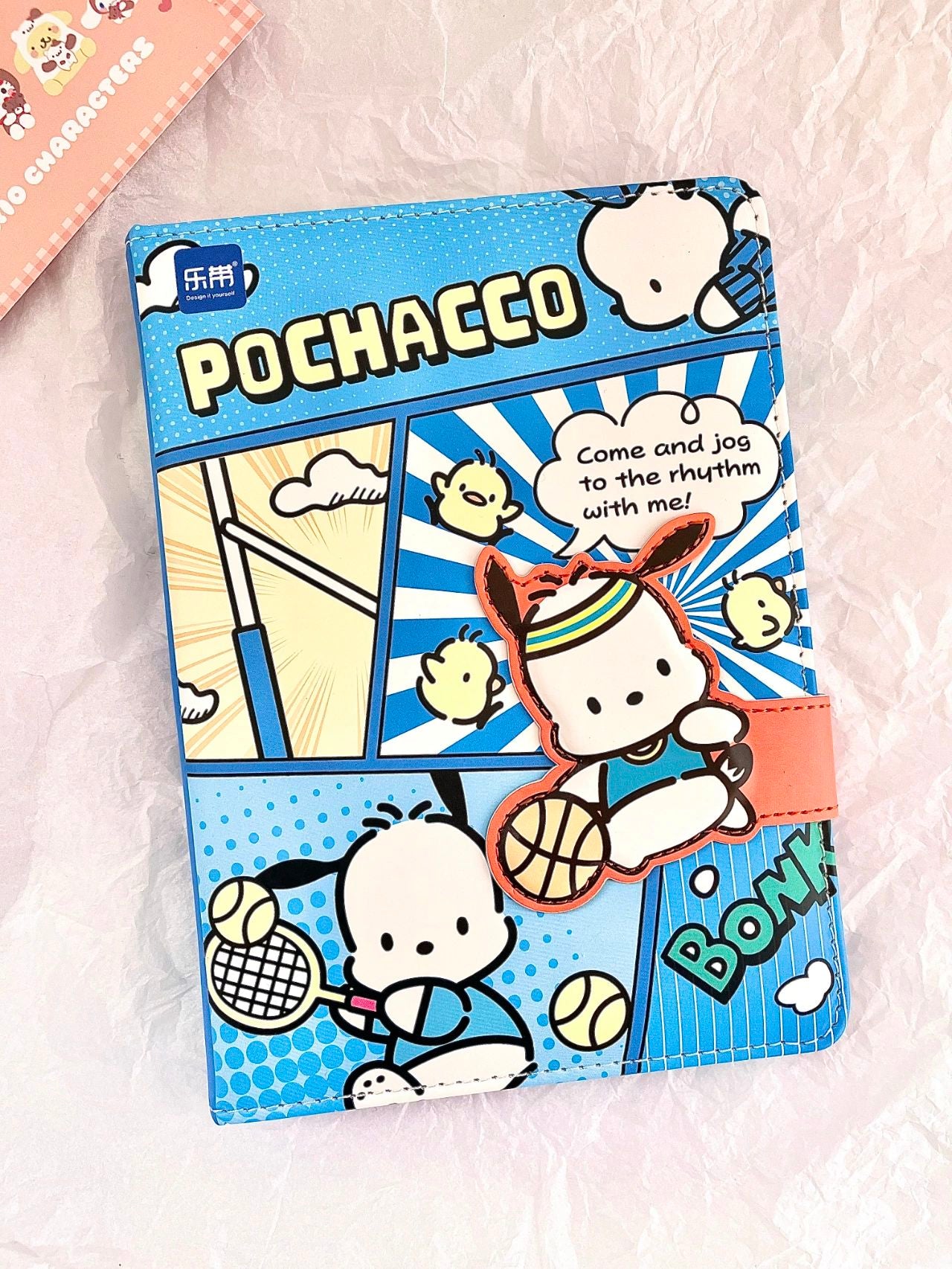 Sanrio Magnetic Clasp Notebook( B5, 6.9x9.8 Inches, 96 Lined Pages)|Diary Personal Journal for Women  Office School Supplies
