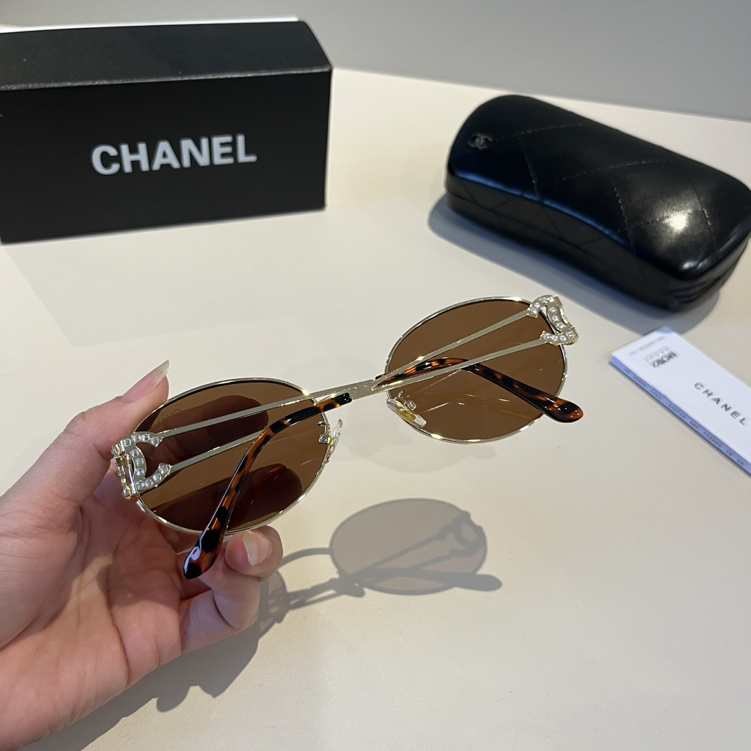 Chanel round frame sunglasses