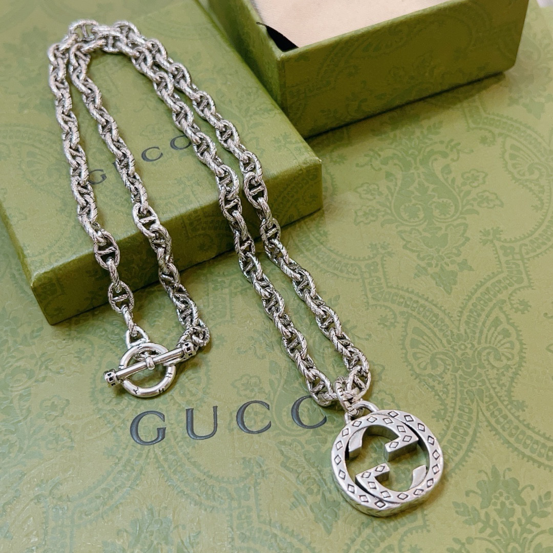 Gucci Anger Forest Series GG Chain Vintage Necklace