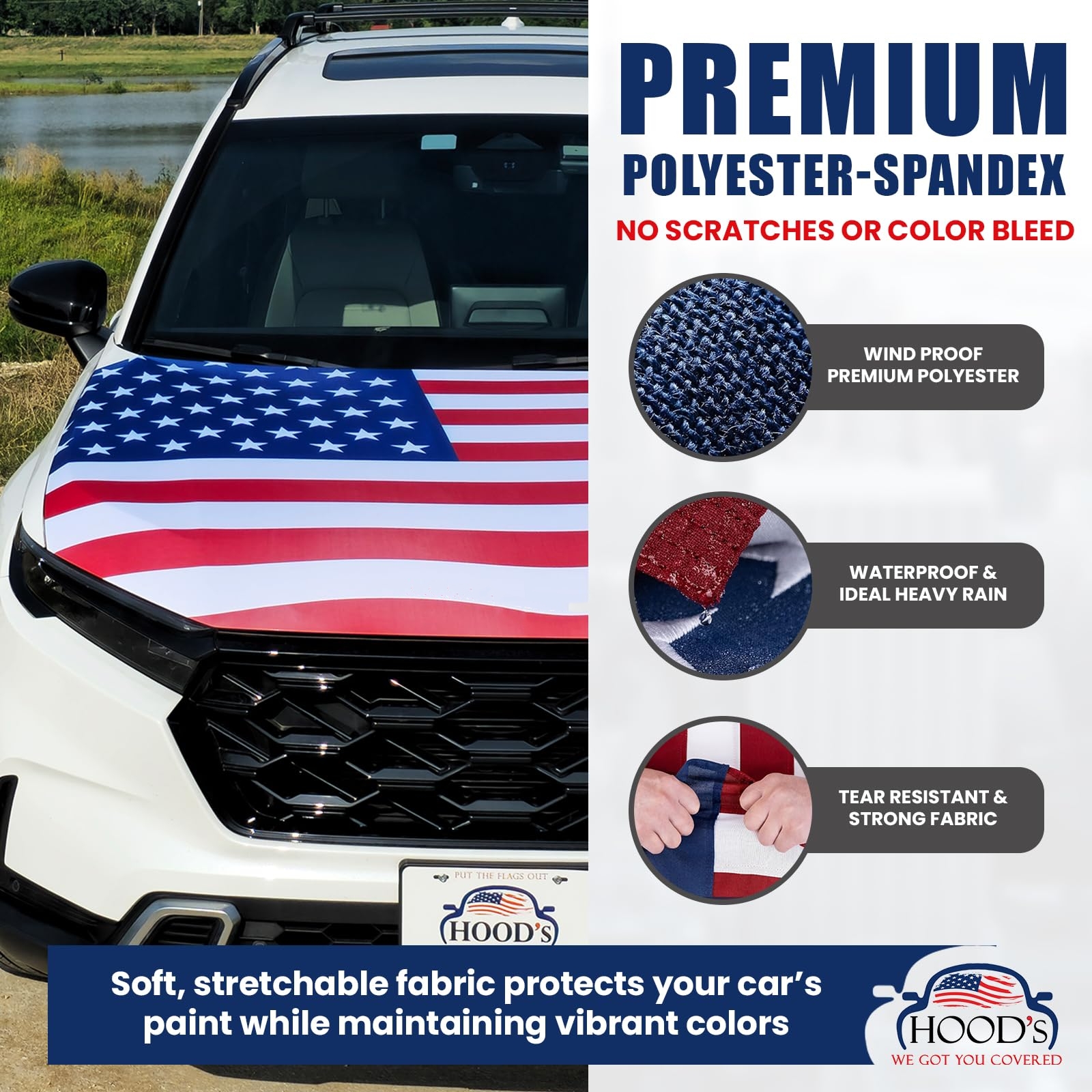 🔥ON SALE - 50% OFF🔥American Flag Car Hood Cover