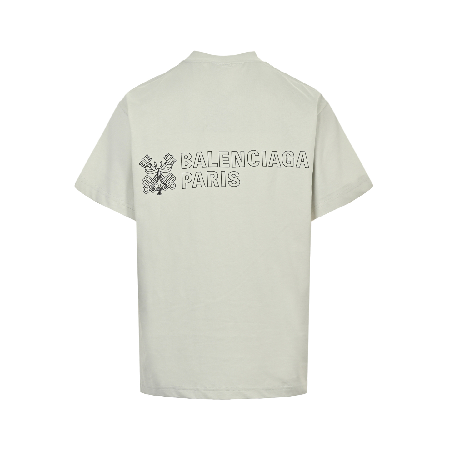 Balenciaga 25ss key badge print short sleeve