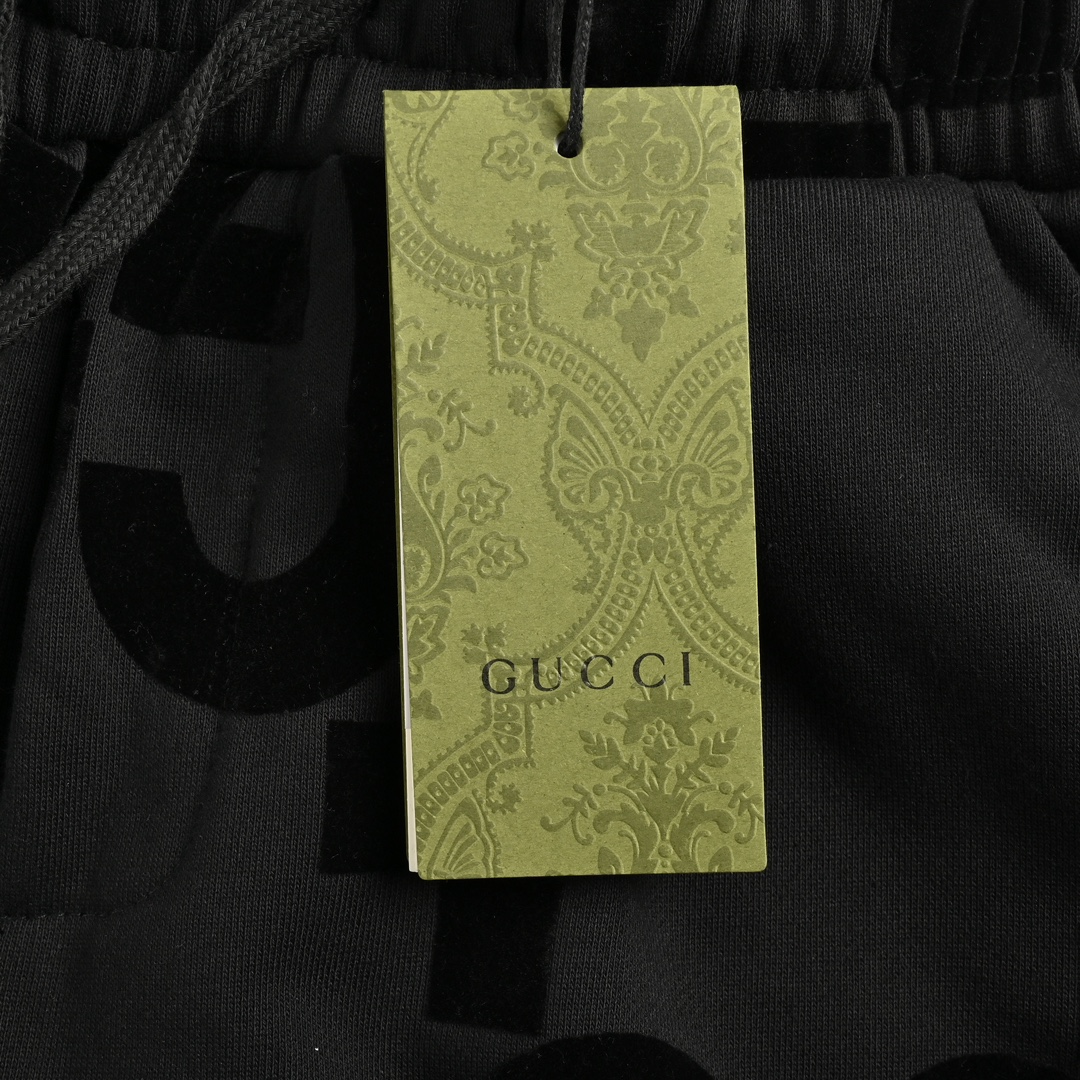 Gucci 24Fw Double G flocked print trousers