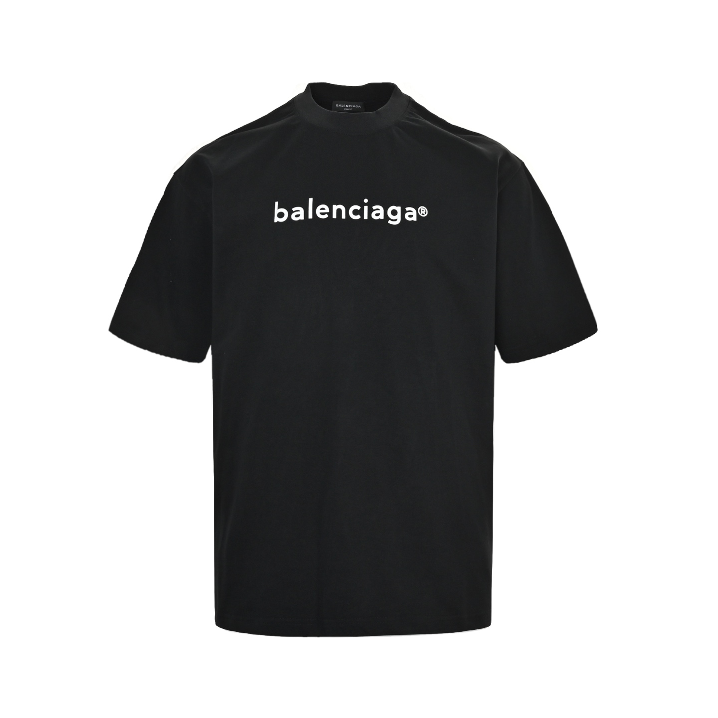 Balenciaga 24ss R logo small letter print short sleeve