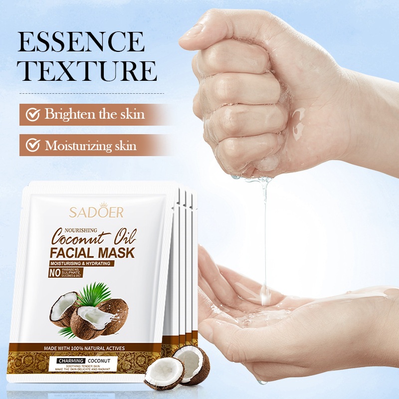 Coconut oil nourishing mask moisturizing and hydrating skin rejuvenation mask to keep the skin vibrant