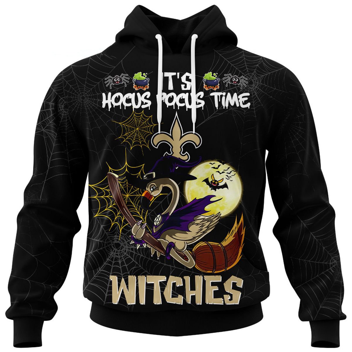 NEW ORLEANS SAINTS 3D HOODIE HALLOWEEN002