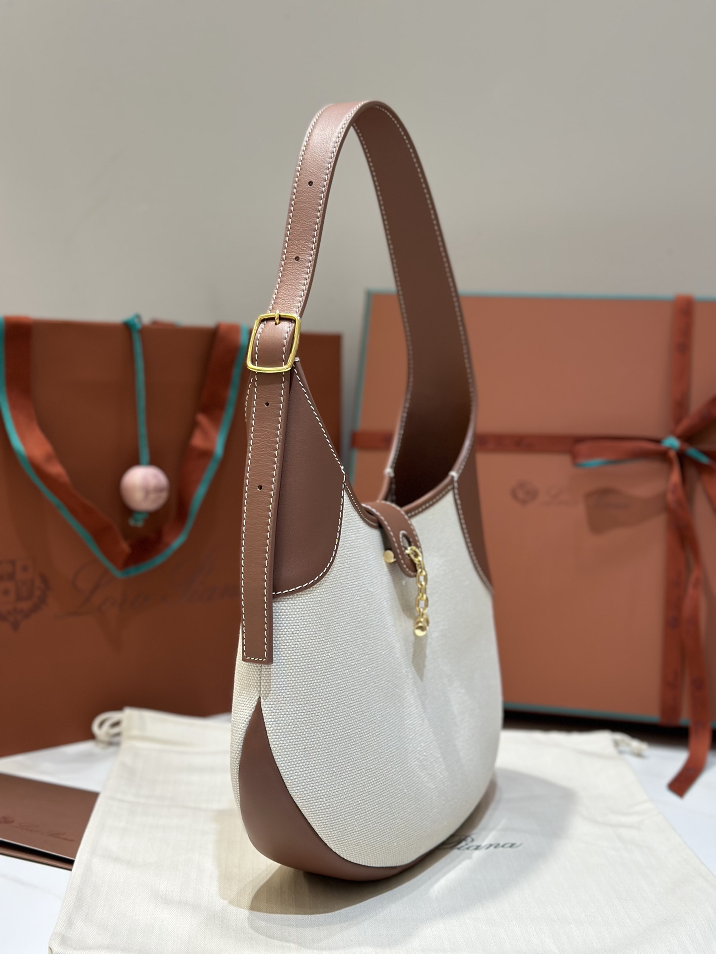 Loro Piana Bobbin Underarm Bag