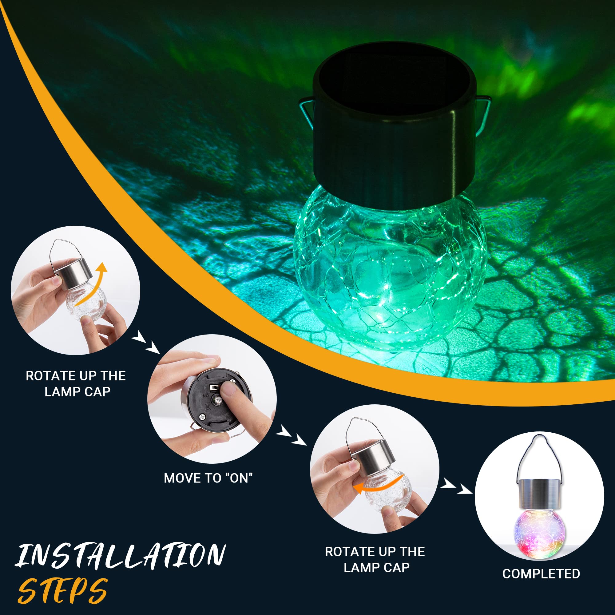 🔥ON SALE🔥4 Pcs Christmas Solar Lights