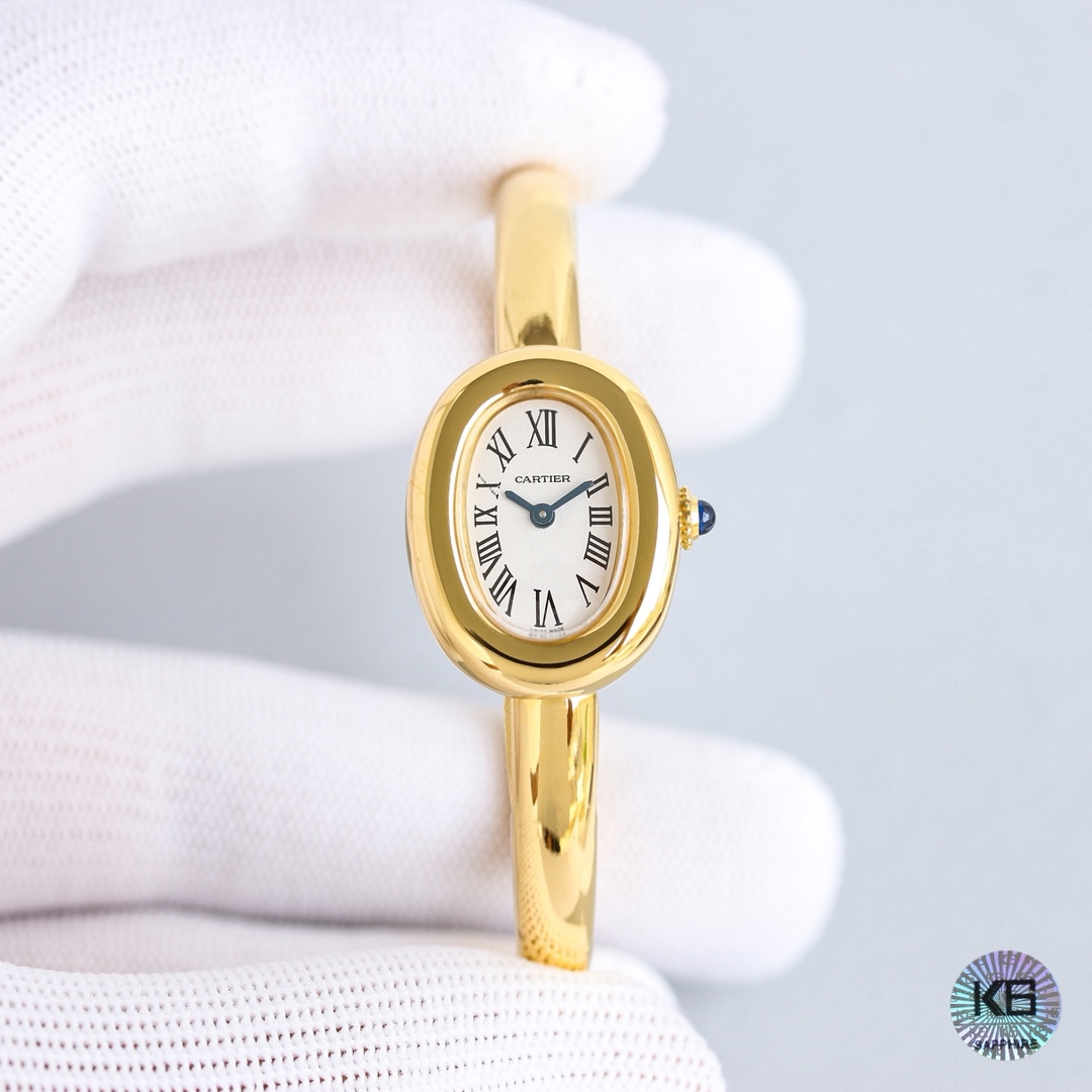 Cartier Bathtub Gold Bracelet Watch
