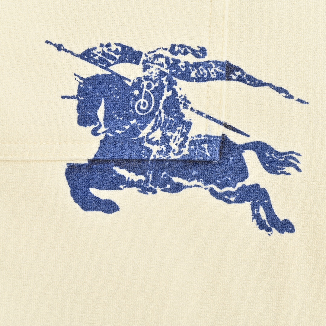 Burberry 24ss Knight Horse Print Terry Shorts