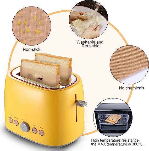 (🔥Last Day Promotion-SAVE 50% OFF)🍞🥪Reusable Non Stick Toaster Bags-BUY MORE GET MORE FREE