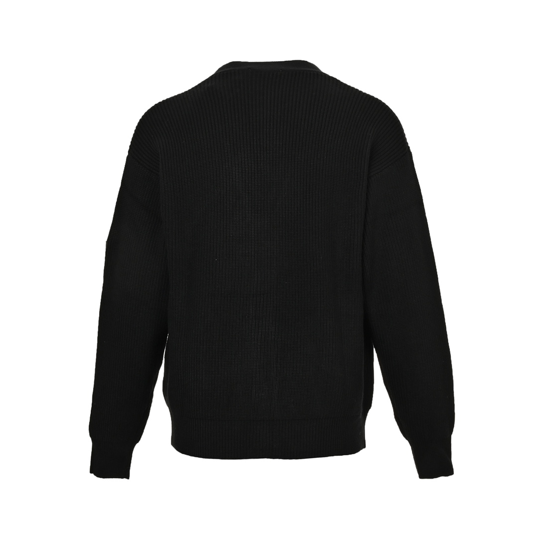 Balenciaga 24Fw sleeve badge knitted cardigan sweater