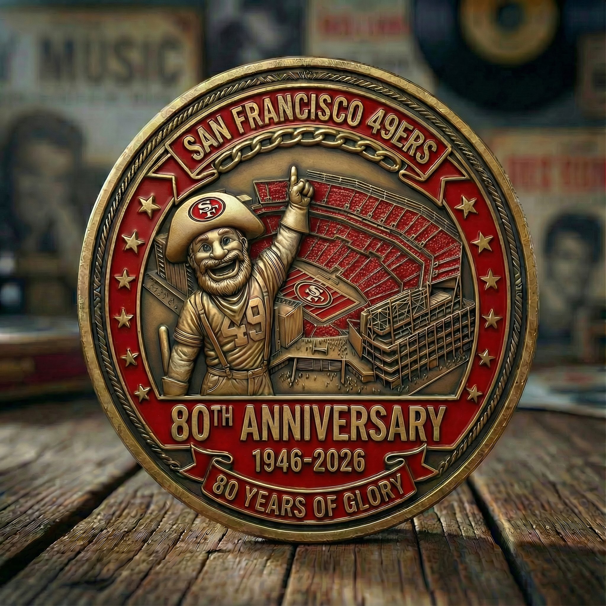 San Francisco 49ers 80th Anniversary Commemorative coin