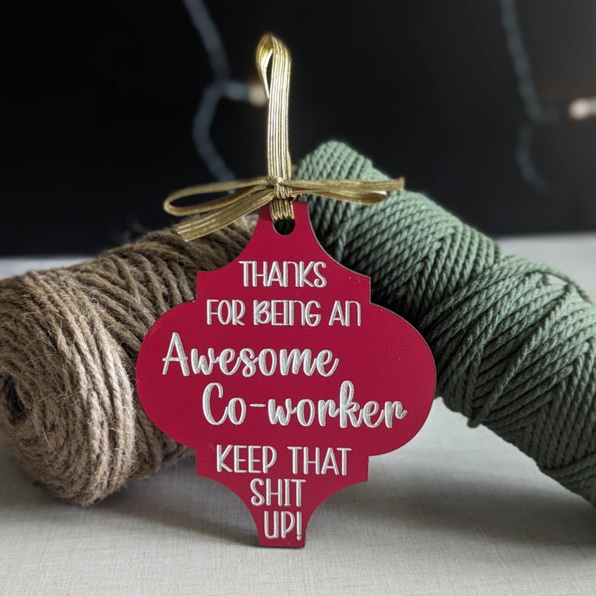 Christmas Ornament for Friends or coworkers