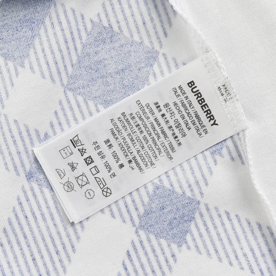 Burberry 24ss blue twill short sleeve