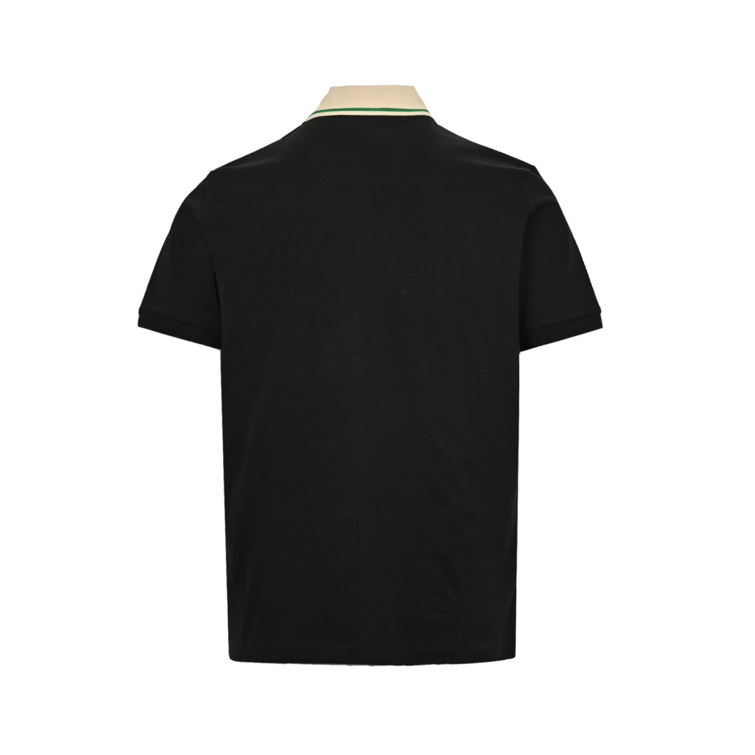 Gucci 24ss shoulder red and green ribbon Polo short sleeve