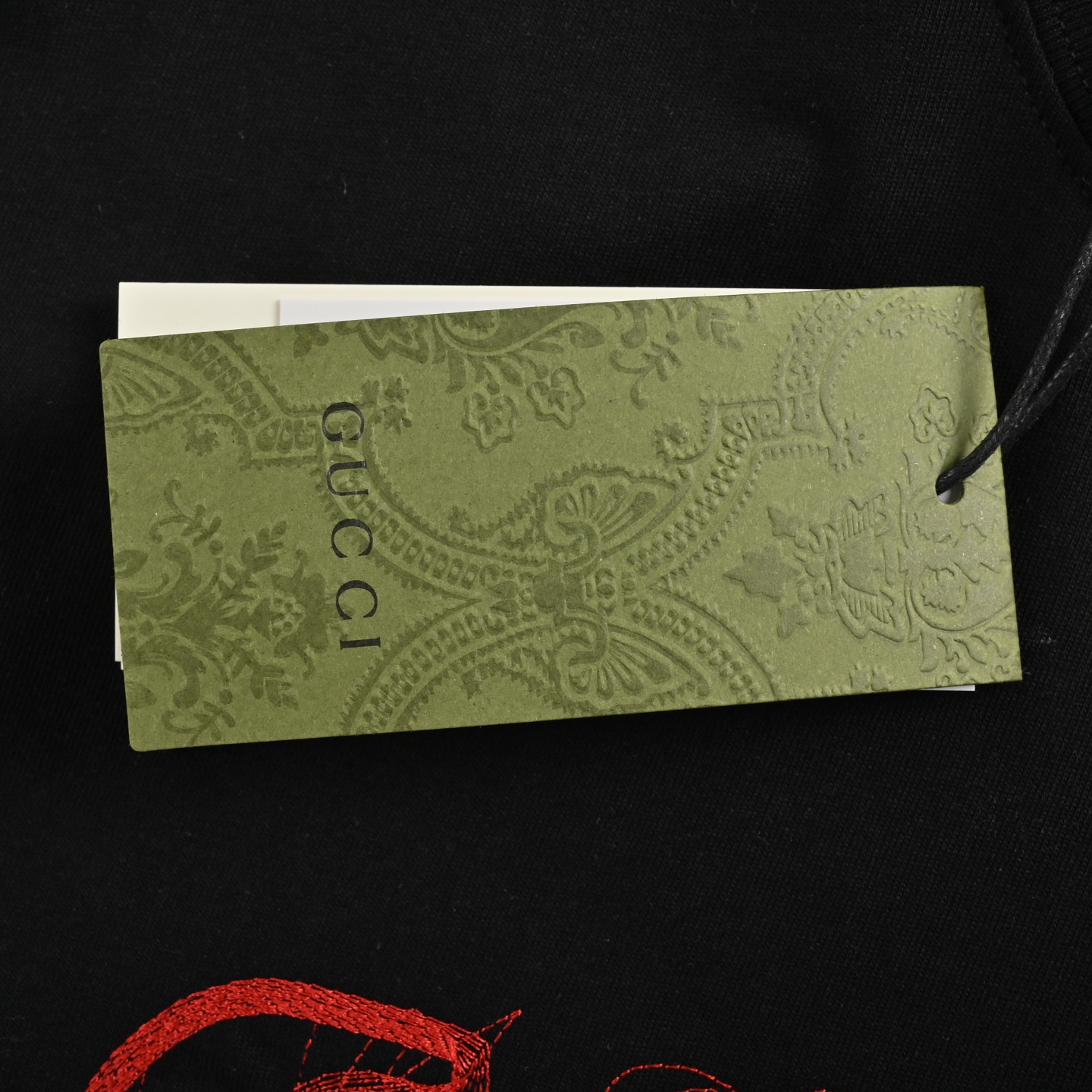 Gucci 24ss line embroidered letter logo short sleeve