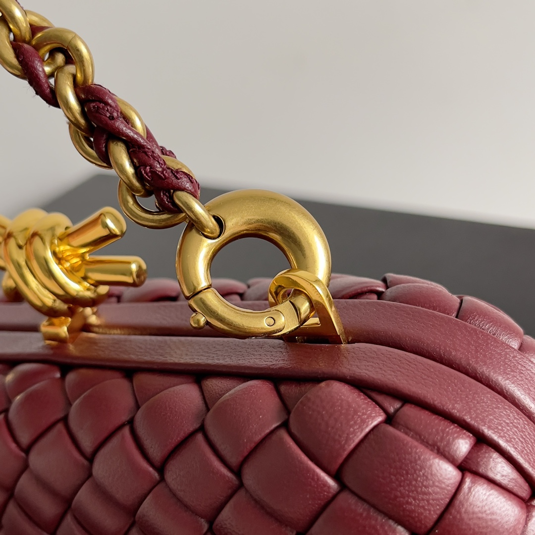 Bottega Veneta 24 Spring Fashion Braided Chain Evening Bag 776662
