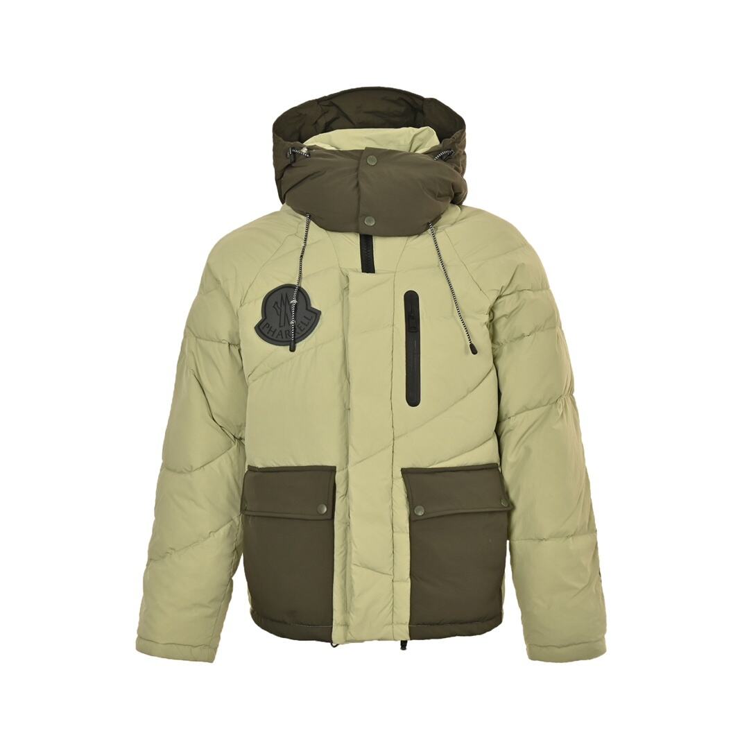 Moncler 23Fw Pharrell co-branded nylon waterproof hooded down jacket