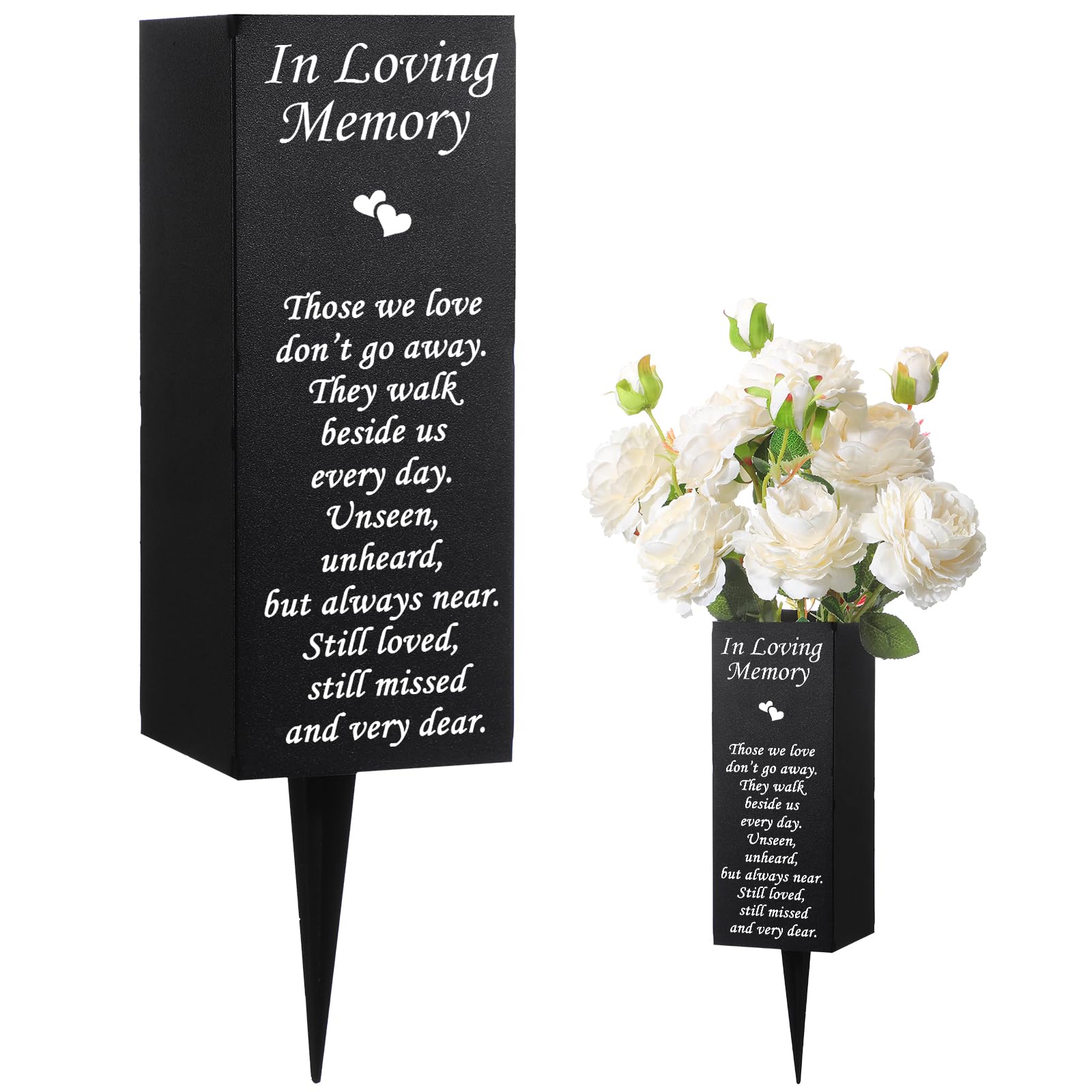 Paradise Metal Memorial Vase