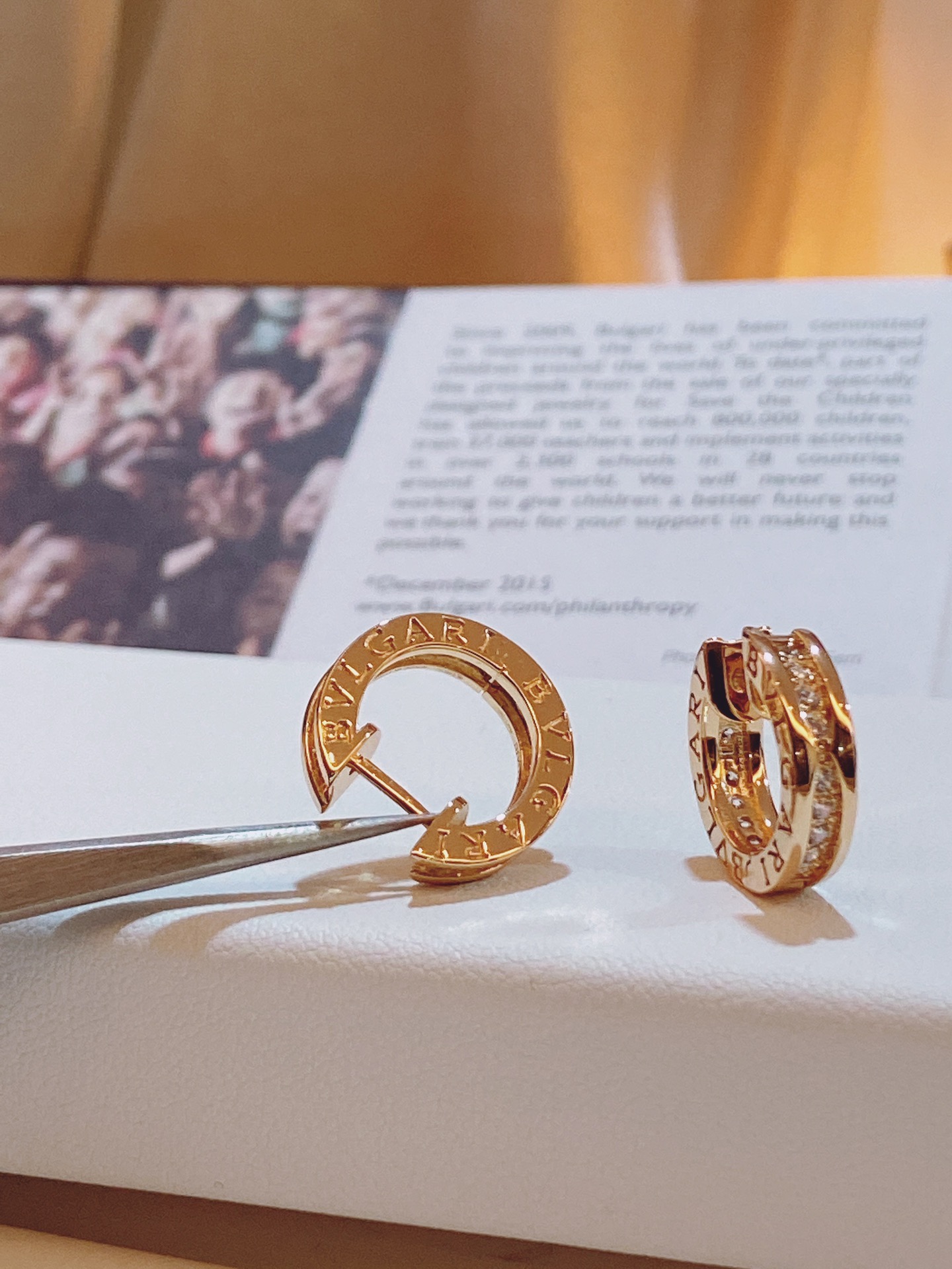 Bulgari B.zero1 series earrings