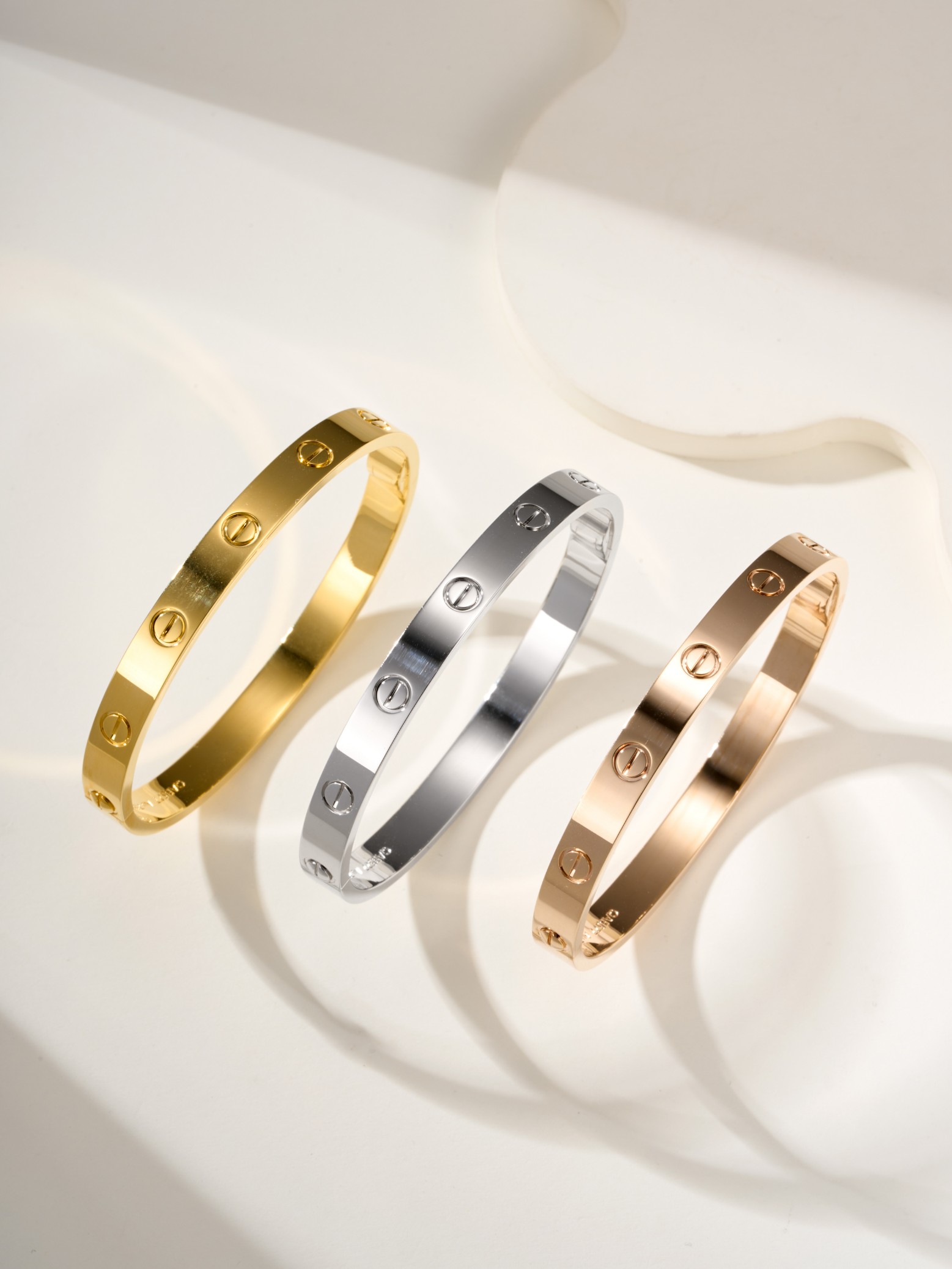 Cartier 2025 6.1mm medium version single open diamond-free bracelet