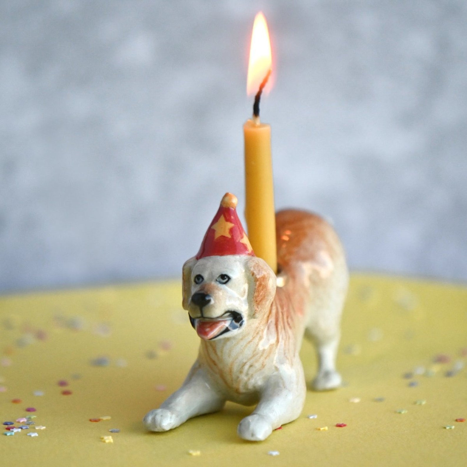 🎄CHRISTMAS ON SALE🔥Cake Topper | Handcrafted Porcelain Figurine | Birthday Candle Holder