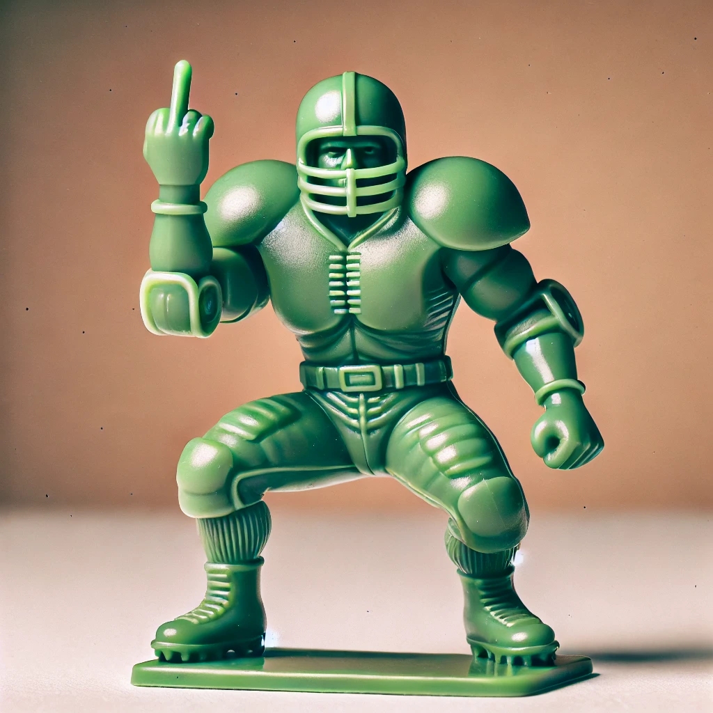 Funny football player