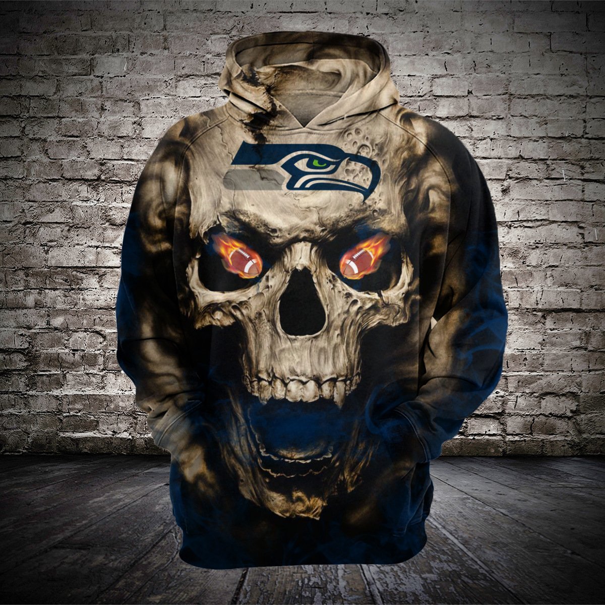 SEATTLE SEAHAWKS 3D HOODIE