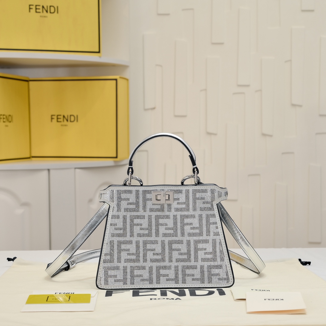 FENDI ekaboo ISeeU tite small kitten bag 7732