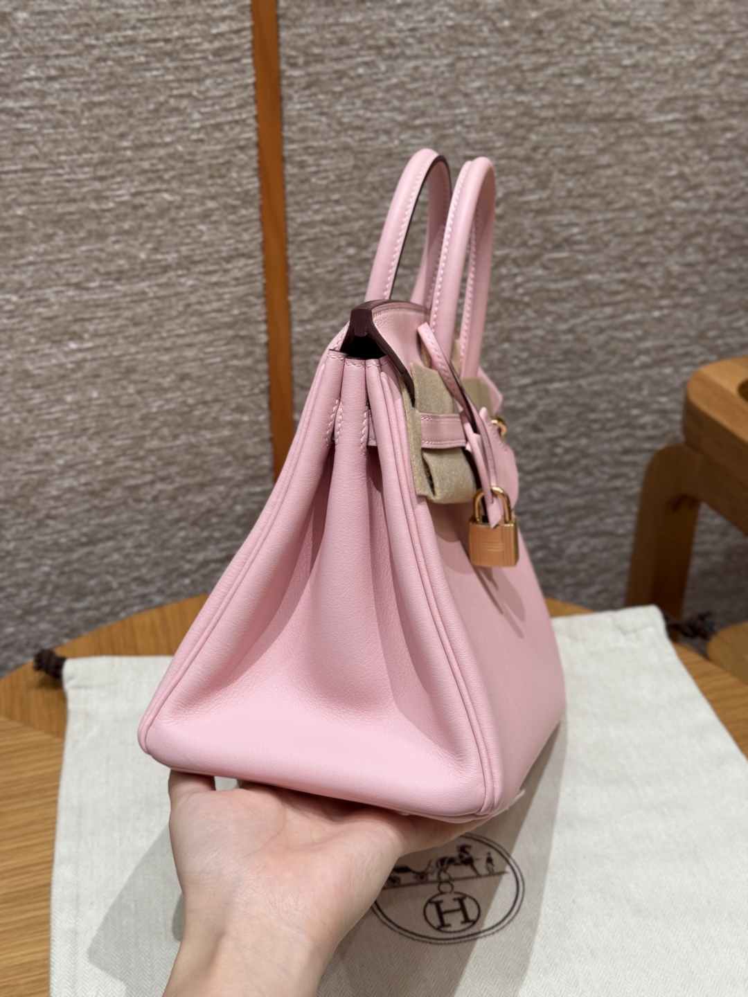 Hermes Birkin 3QRose Sakura Handbag (Handmade to Order)