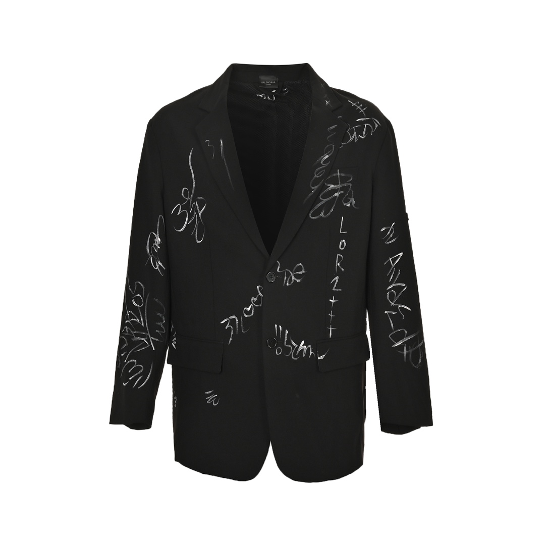 Balenciaga 24Fw graffiti jacket suit