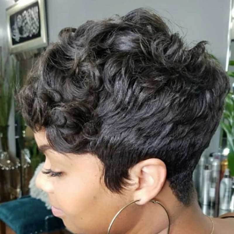 Luna Wig C07 Soft Fluffy Short Curly Layered for Black Women