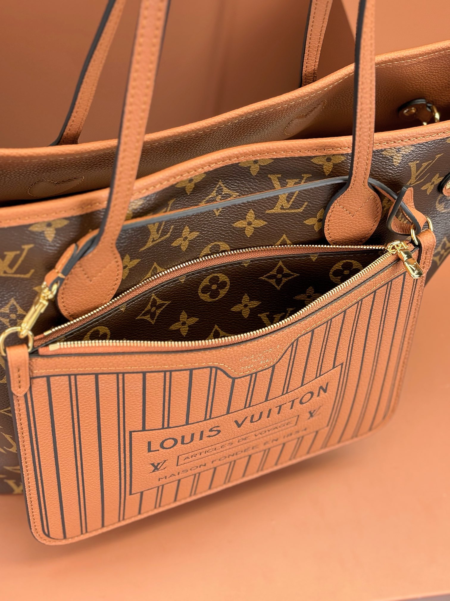 Louis Vuitton NEVERFULL INSIDE OUT Medium Handbag M12061