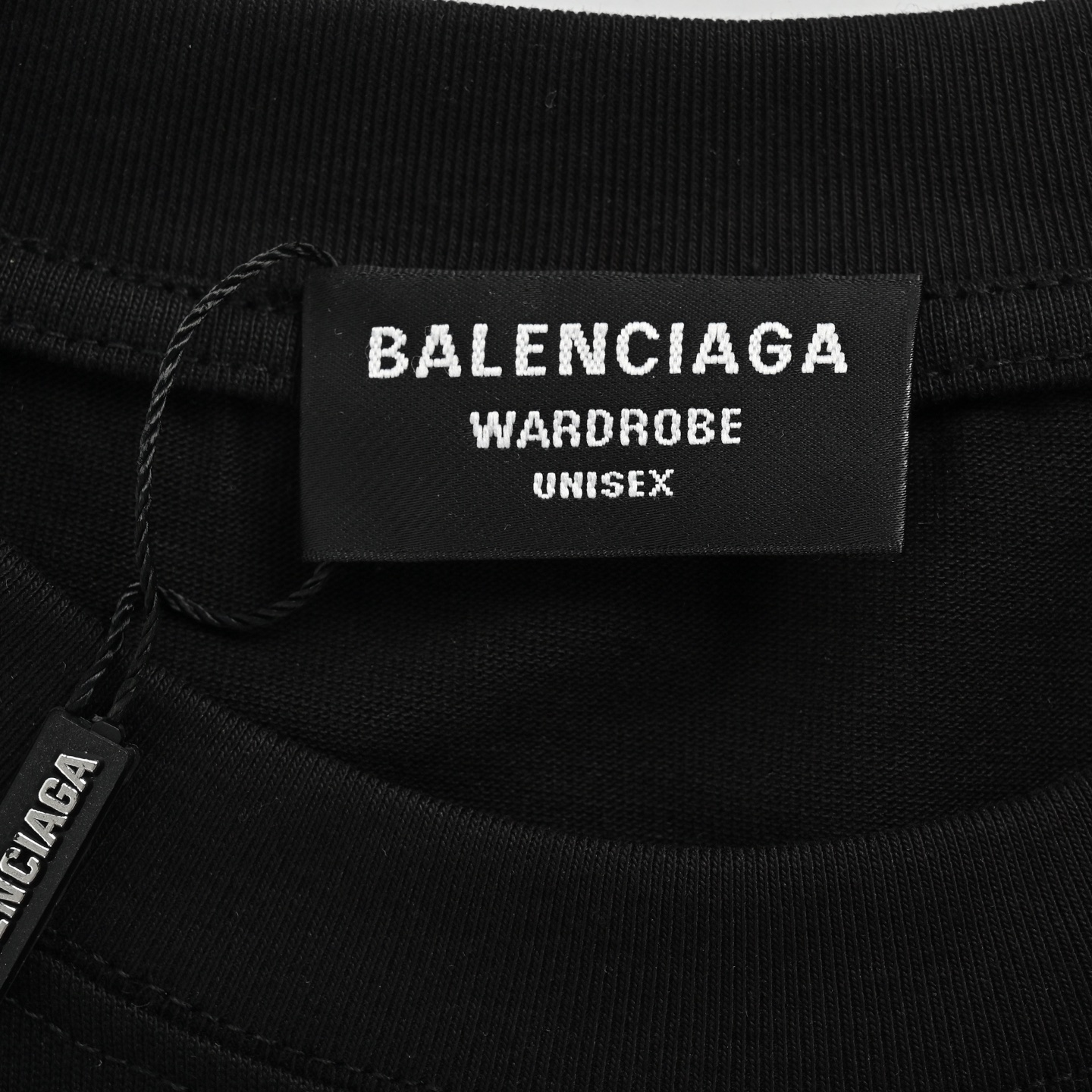 Balenciaga Striped Letter Print Short Sleeve