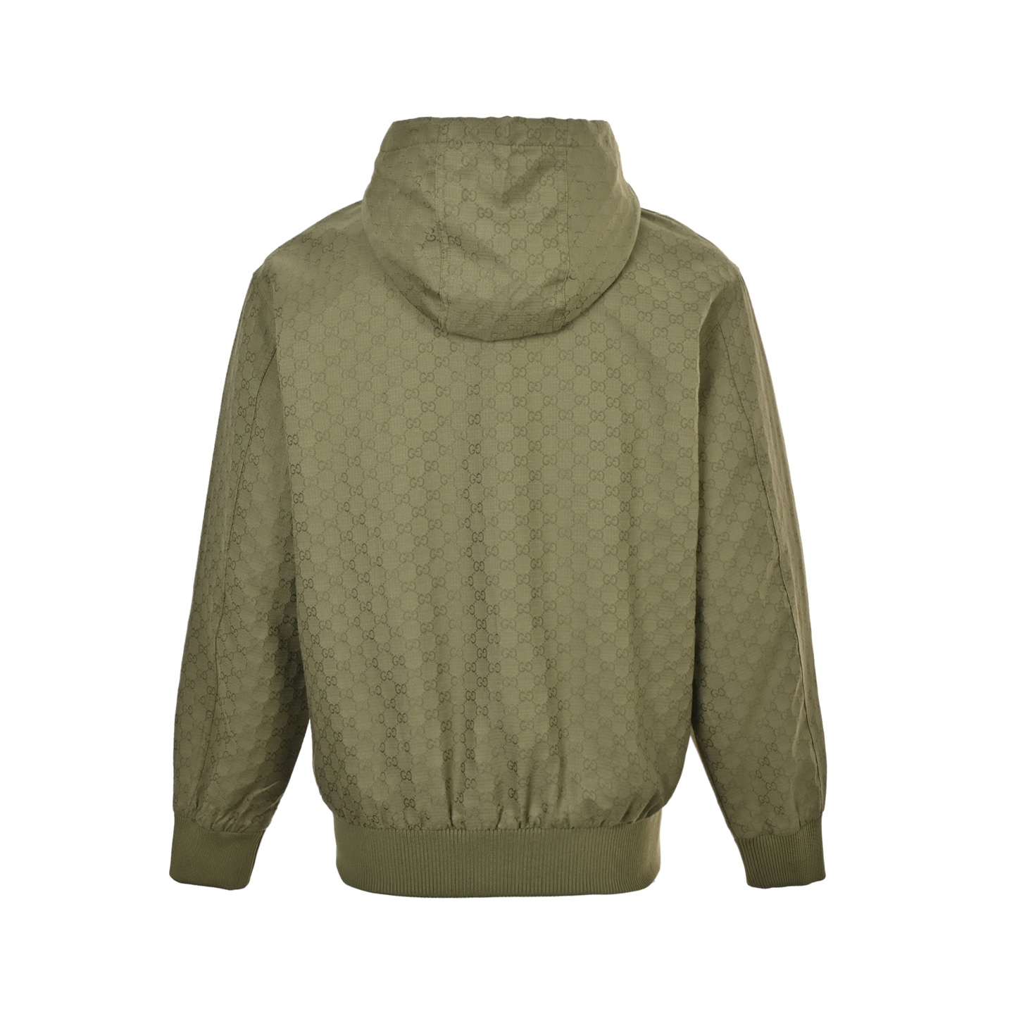 Gucci 25ss GG all-over print hooded zip-up jacket