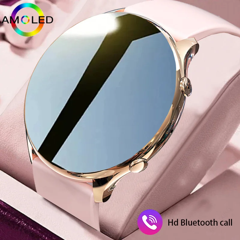 New women's Bluetooth call smartwatch 1.39inch full screen touch heart rate and body temperature monitoring for Huawei Xiaomi