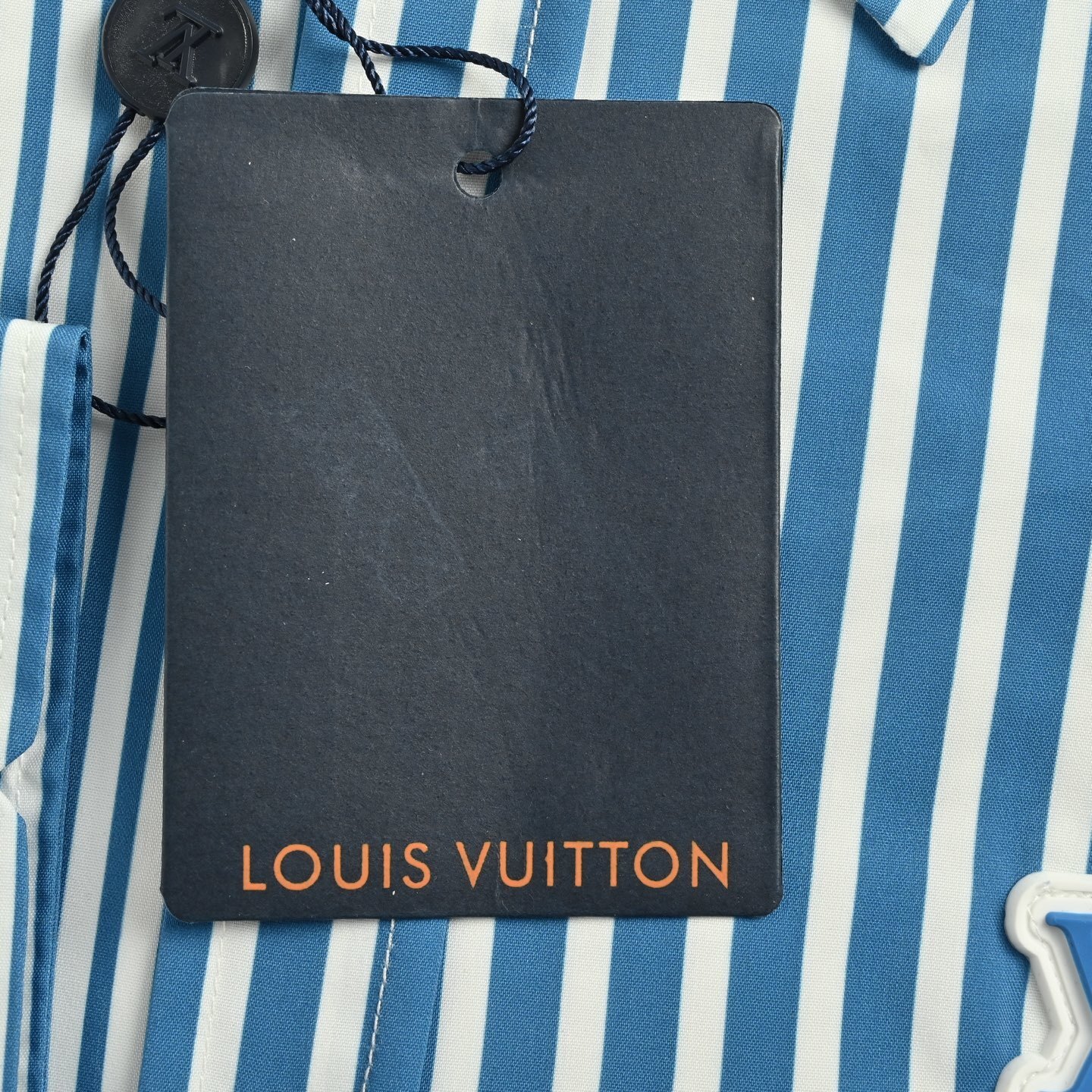 Louis Vuitton 25Fw striped patchwork shirt