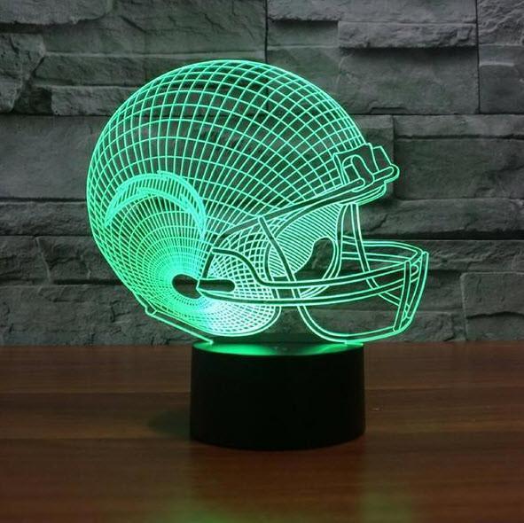 LOS ANGELES CHARGERS 3D LED LIGHT LAMP