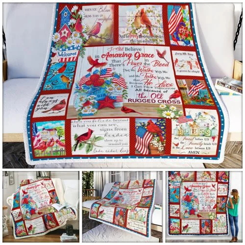 The Old Rugged Cross Cardinal Quilt